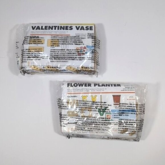 Home Depot Valentine Vase Kids Workshop Kit PIN INCLUDED and Flower Planter Kit - Picture 1 of 6